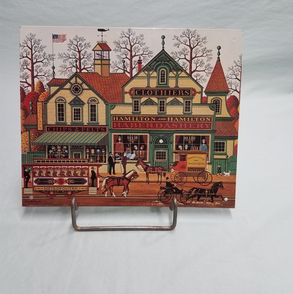 Corner Store Picture Metal Sign 1976 AMCAL